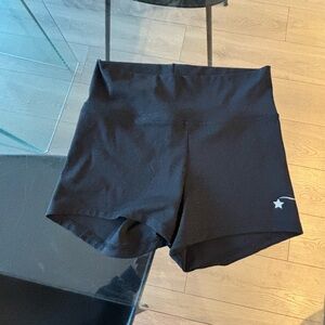 Girl’s Black Star Shorts